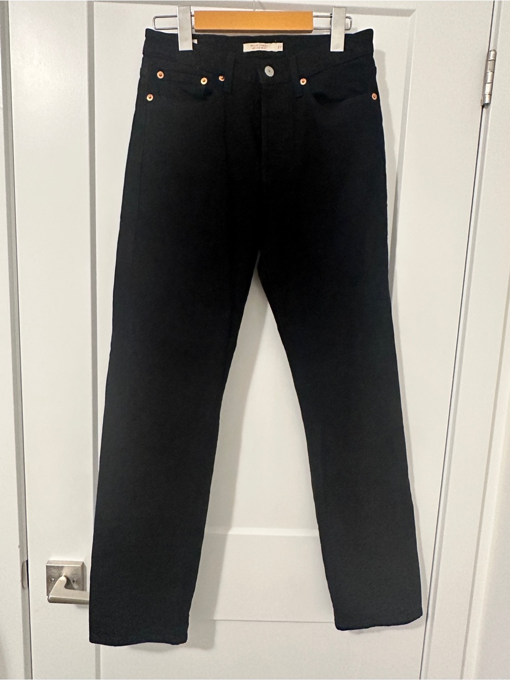 Levi’s Wedgie Straight Black Jeans Size 27 Waist